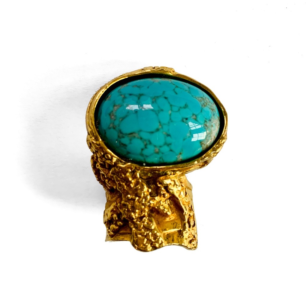 COPY - Yves Saint Laurent Arty Oval Ring Size 6